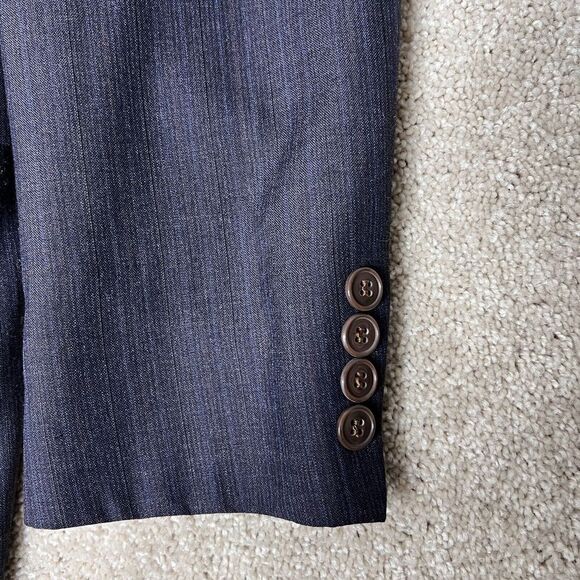 Daniel Hechter Jacket Blazer Sport Coat Blue Navy Mens Lined Striped - Picture 4 of 13